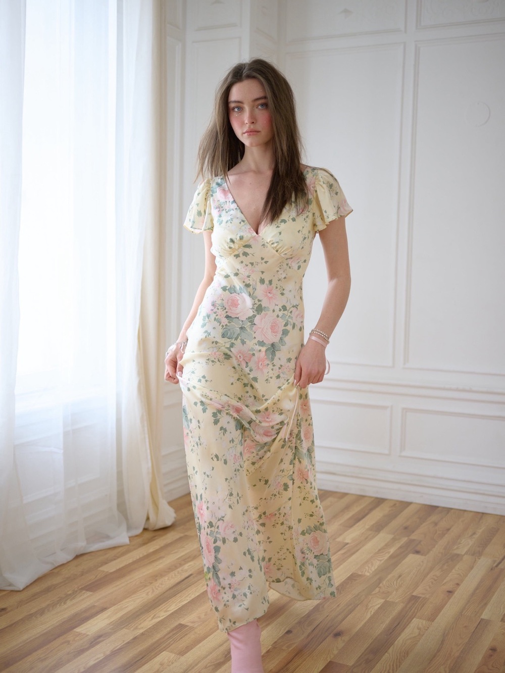 Selkie Flutter Slip Dress